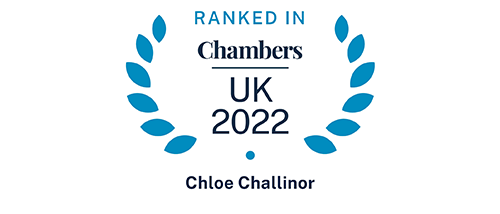 Chambers UK 2022 - Chloe Challinor - Ranked in