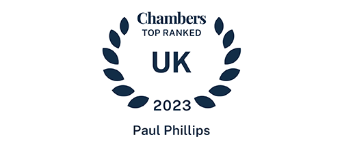 Chambers UK 2023 - Paul Phillips - Top ranked